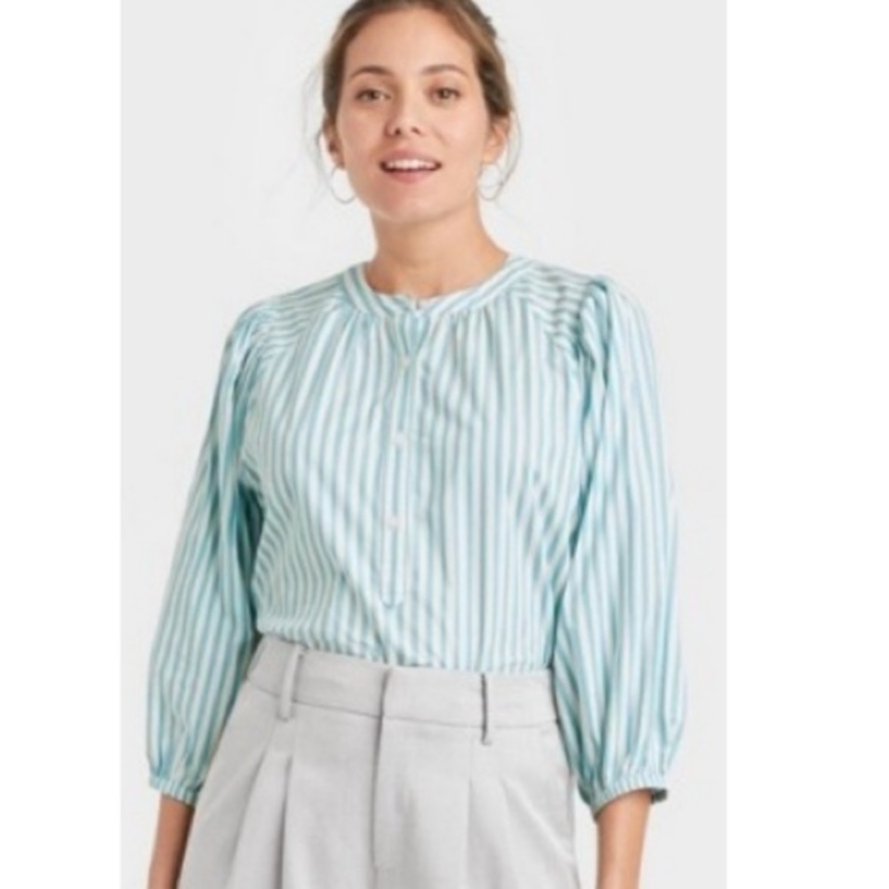 A New Day Women’s 3/4 Puff Sleeve Blouse.